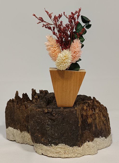 Magnet floral - Calcédoine