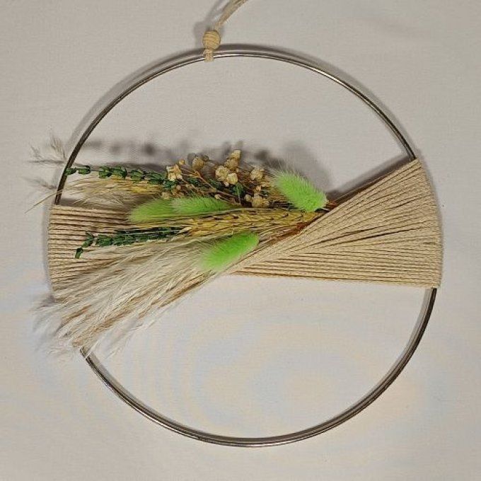 Cercle floral - Héliodore beige