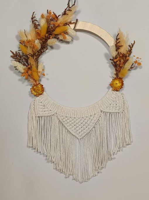 Couronne florale mi-longue - Aragonite