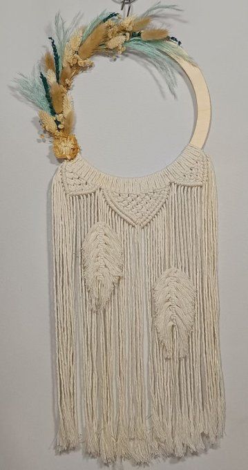 Couronne florale longue - Angélite