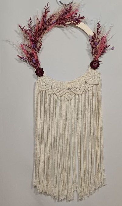 Couronne florale longue - Rubis