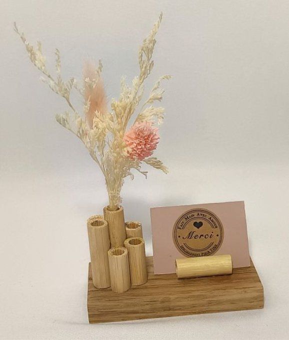 Marque place floral - Aventurine (chêne)