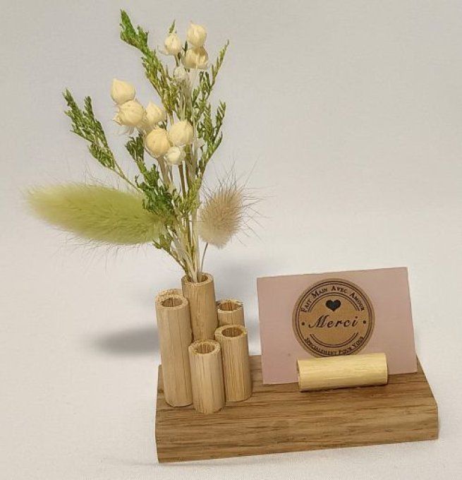 Marque place floral - Unakite (chêne)